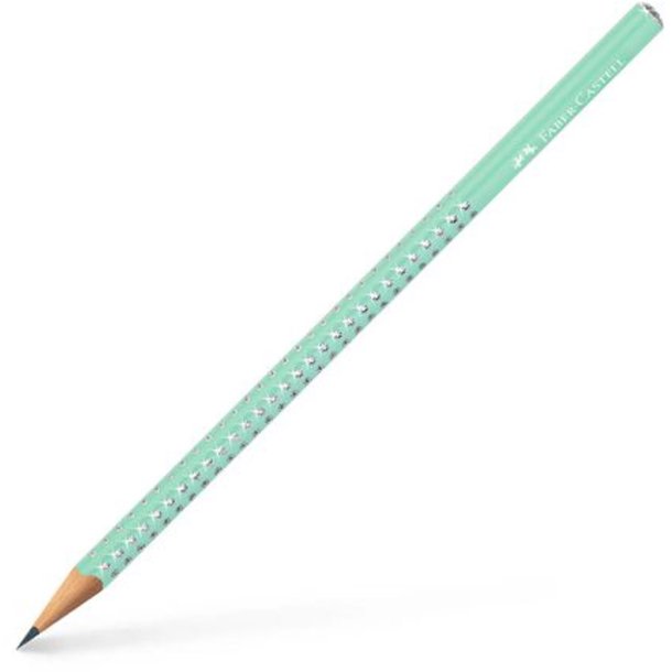 Blyant Graphite Sparkle Jelly Mint m/s�lv glitter 