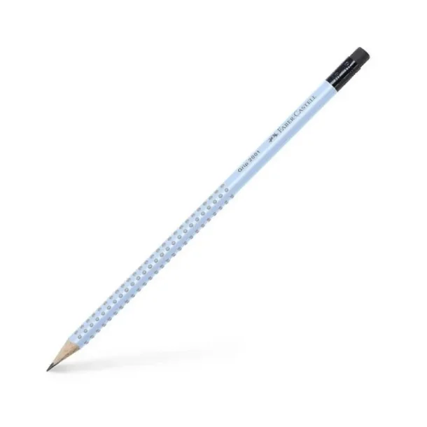 Blyant | Grip 2001 B m/viskel�der | Sky Blue |