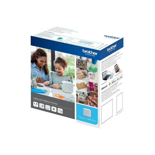 Brother P-touch CUBE Plus P710BTH Labelprinter, Hvid