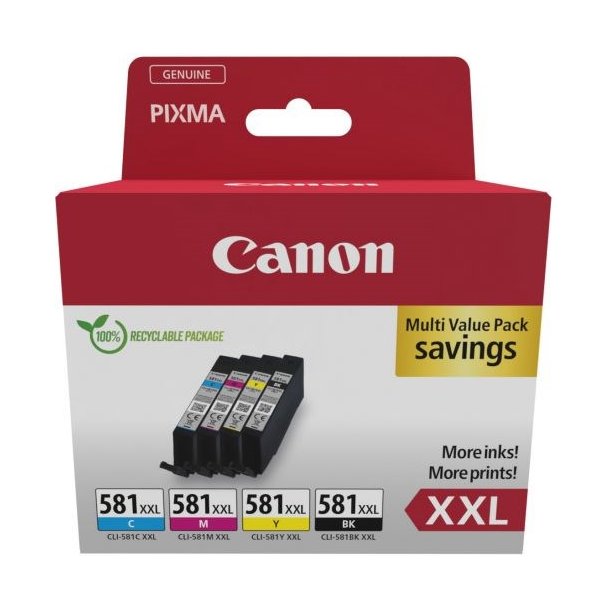 CLI-581XXL C/M/Y/BK Multi Pack