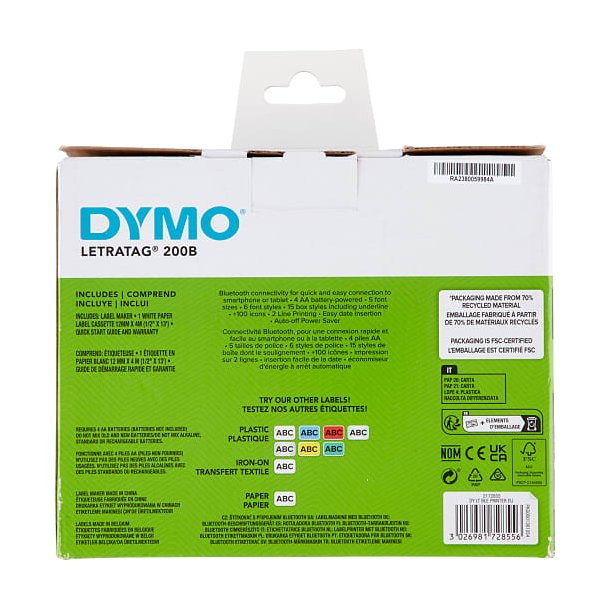 DYMO LetraTag 200B Labelprinter