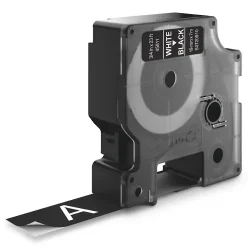 DYMO D1 Tape - 19mm x 7m, Sort (hvid skrift)