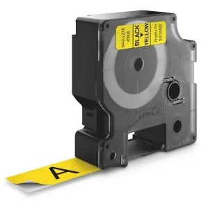 DYMO D1 Tape - 19mm x 7m, Gul (sort skrift)
