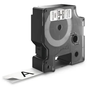 DYMO D1 Tape - 19mm x 7m, Hvid (sort skrift)