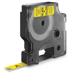 DYMO D1 Tape - 9mm x 7m, Gul (sort skrift)