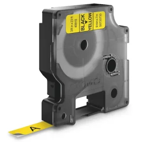 DYMO D1 Tape - 9mm x 7m, Gul (sort skrift)