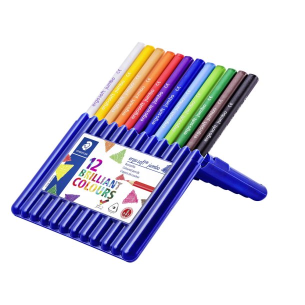 Ergo soft - 12 jumbo farveblyanter 