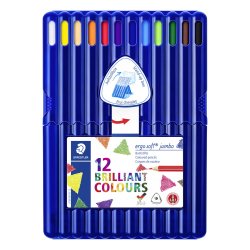 Ergo soft - 12 jumbo farveblyanter 