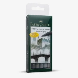 Faber-Castell PITT artist Brush pens | Gr� | 6 stk |