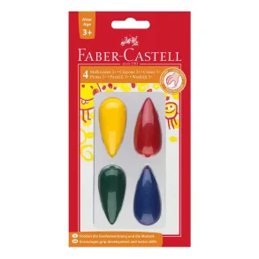 Faber -Castell | Kridt til brn | 4 farver |