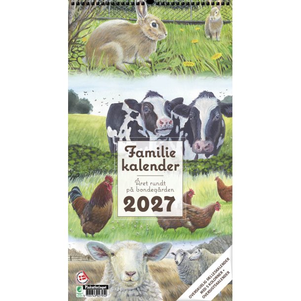 Familie kalender | �ret Rundt p� Bondeg�rden | 2027 |