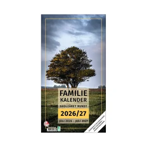 Familie kalender Skole�ret rundt 26/27 -  5 kolonner 