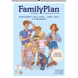 FamilyPlan Skole�rskalender 26/27 5 personer 