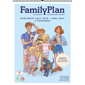 FamilyPlan Skole�rskalender 26/27 5 personer 