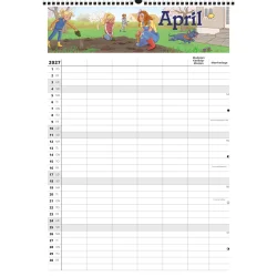 FamilyPlan Skole�rskalender 26/27 5 personer 