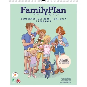 FamilyPlan Skole�rskalender 26/27 7 personer 