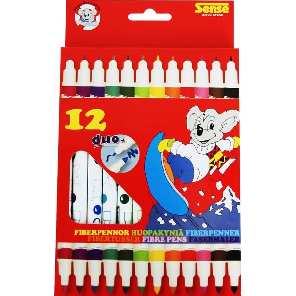 Fibertusser 12stk "tyk/tynd"