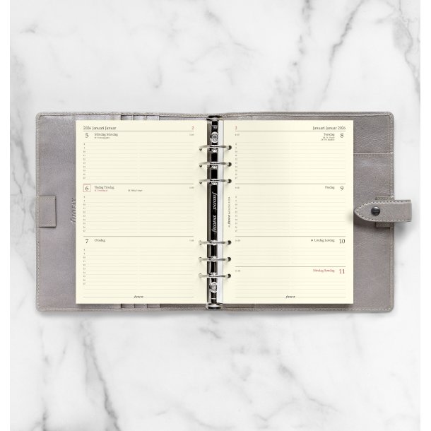 Filofax Kalender Refill | A5 | 2026 | Uge pr. opslag |
