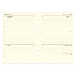 Filofax Kalender Refill | A5 | 2026 | Uge pr. opslag |