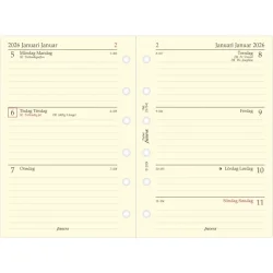Filofax | rspakke 2026 | refill | Pocket | Uge pr. opslag |
