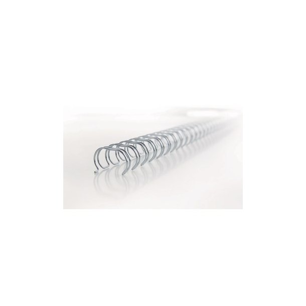 Spiralringe metal 3:1 No4 6mm A4 hvid (100)