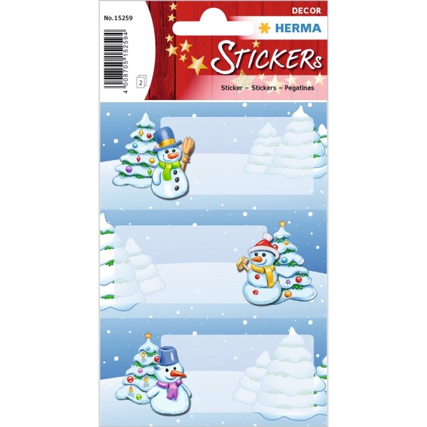 Herma stickers Decor julegaveretiket vinterlandskab (2)