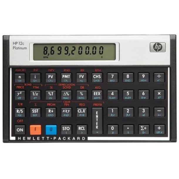 HP 12C Platinum Finansregner - HP 12CPL