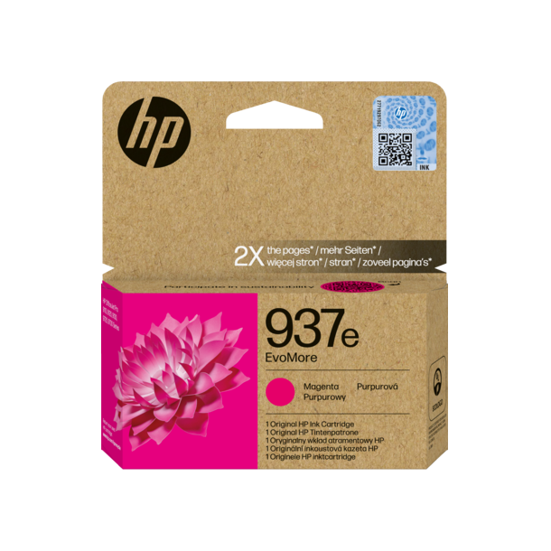 HP 937e EvoMore Magenta Original Ink Cartridge