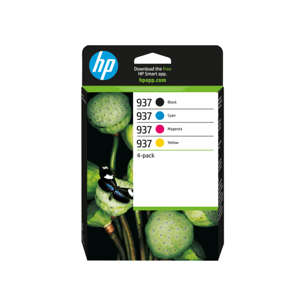 HP 937 CMYK Original Ink Cartridge 4-Pack