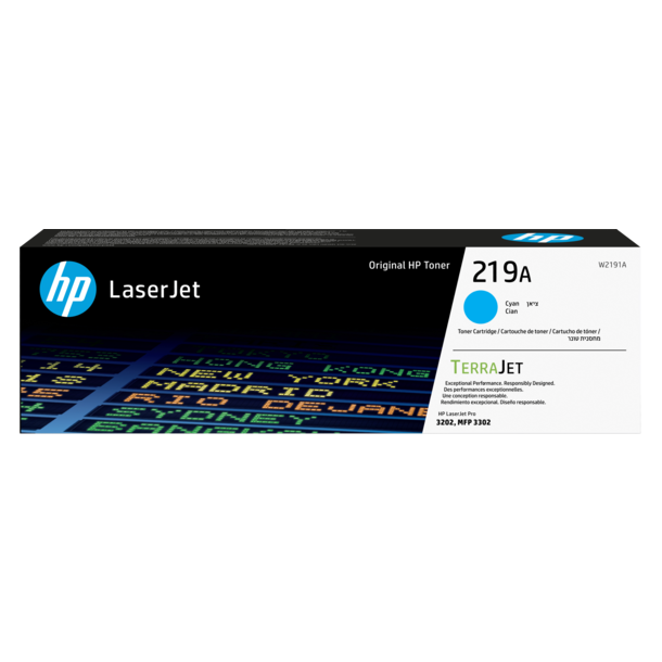 HP 219A Cyan Original LaserJet Toner Cartridge 1,200 pages