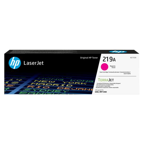 HP 219A Magenta Original LaserJet Toner Cartridge 1,200 page