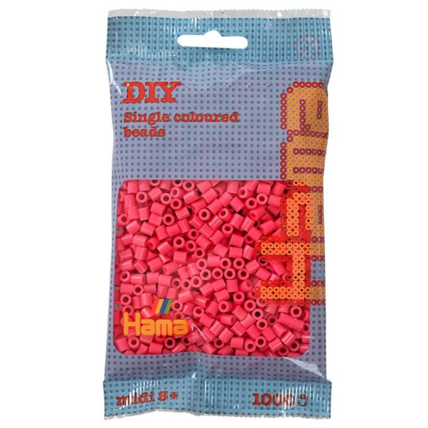 Hama Midi Perler 1000 stk. Pink