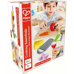 Hape | Sk�rebr�t med gr�ntsager og k�kkenredskaber | 