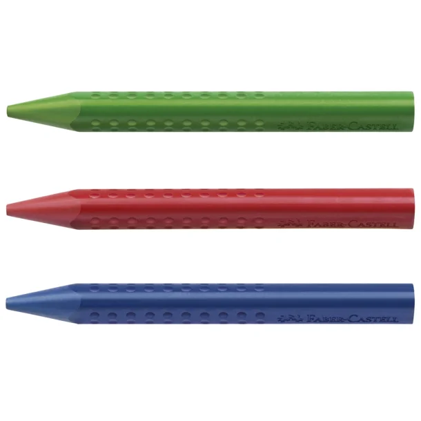 Jumbo Grip plastkridt 12 farver 