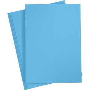 Karton A4, Bl�, 180g, 20ark