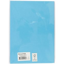 Karton A4, Bl�, 180g, 20ark