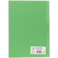 Karton A4, Gr�s gr�n, 180g, 20ark
