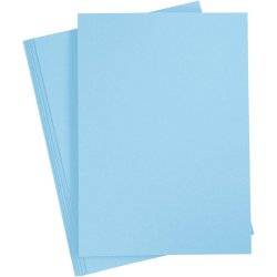 Karton A4, Lysebl�, 180g, 20ark