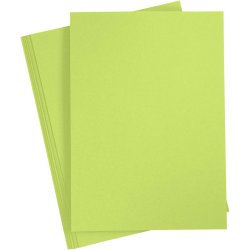 Karton A4, Lysegr�n, 180g, 20 ark