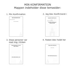 Konfirmations album - hvid