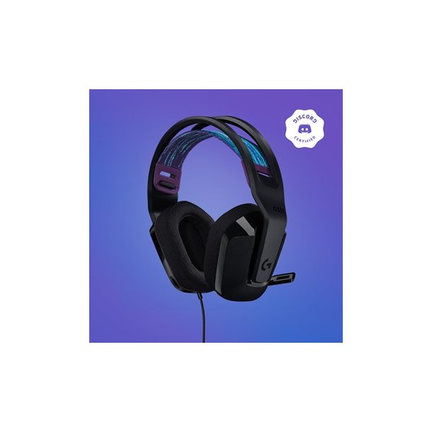 G335 Wired Gaming Headset, Black