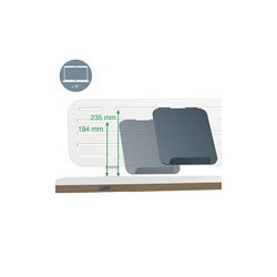 Pegboard organiseringstavle t/skrivebord 80x25cm (5)