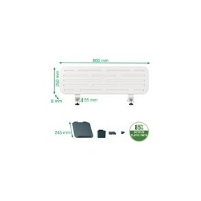 Pegboard organiseringstavle t/skrivebord 80x25cm (5)