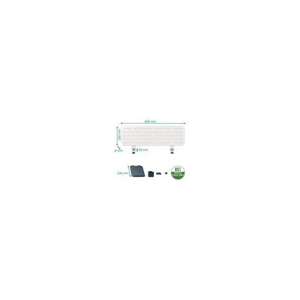 Pegboard organiseringstavle t/skrivebord 80x25cm (5)