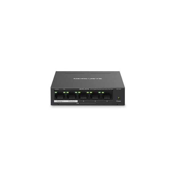 5-Port Gigabit Desktop Switch with 4-Port PoE+