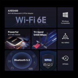 AXE5400 Wi-Fi 6E Bluetooth PCIe Adapter