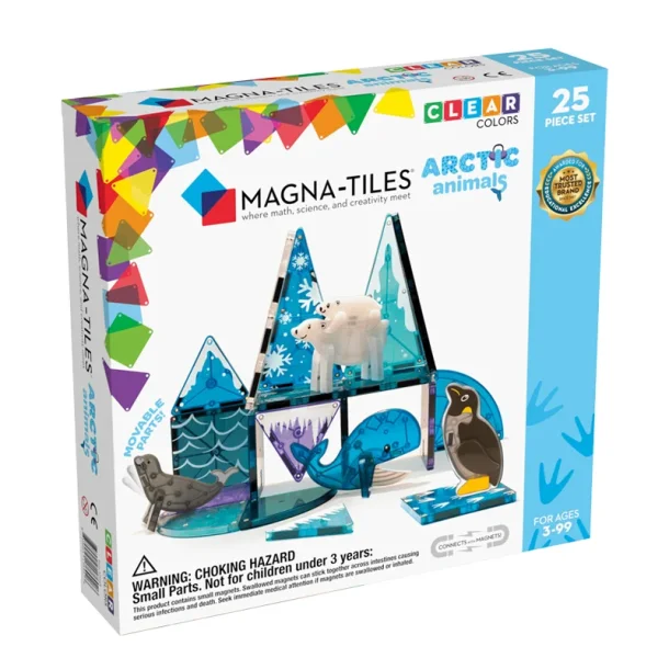 Magna-Tiles | Arktiske dyr | 25 stk. Bygge Magneter |