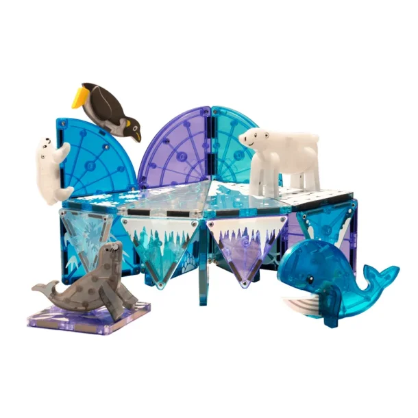 Magna-Tiles | Arktiske dyr | 25 stk. Bygge Magneter |