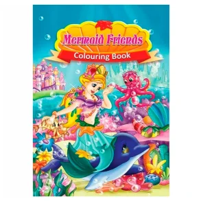 Malebog | A4 Mermaid Friends 16 sider |