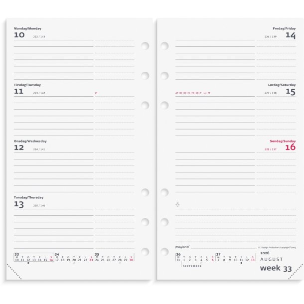 Mayland | System PP ugekalender | REFILL | 2026 |